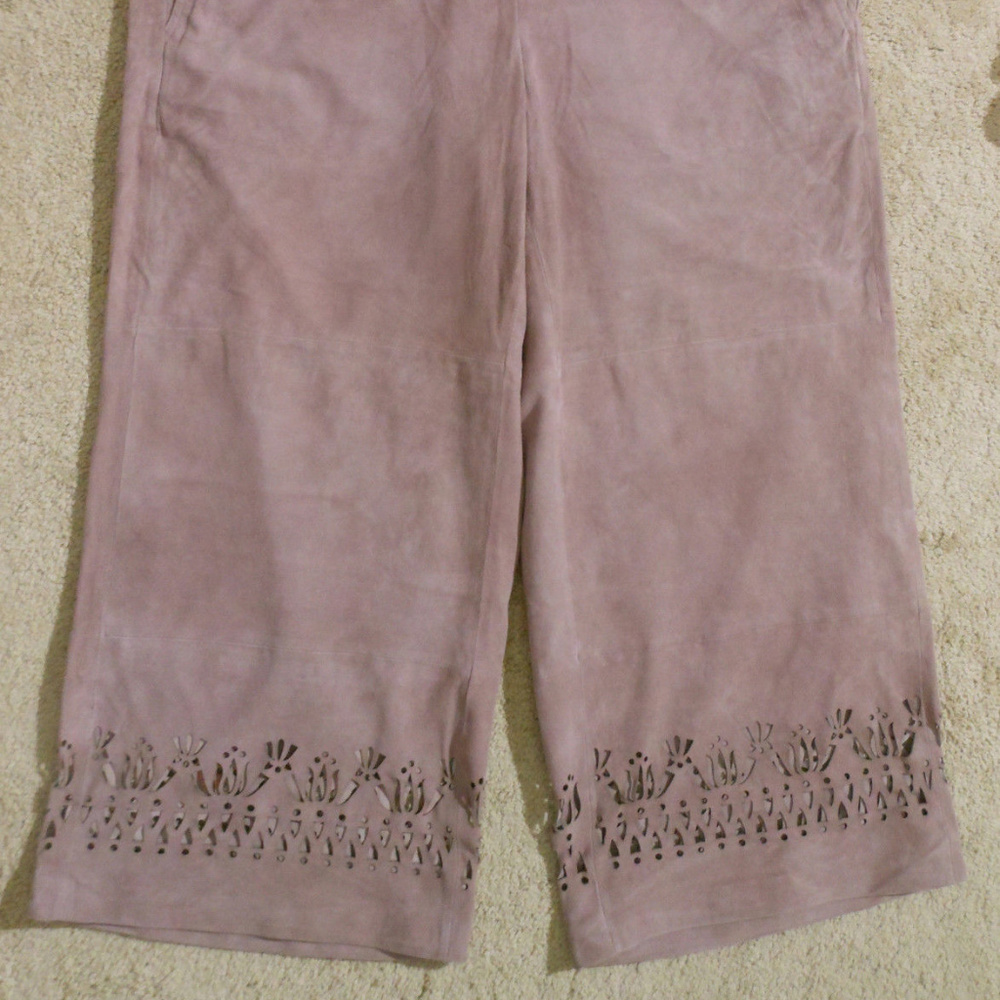 ANTRHOPOLOGIE Elspeth Suede Capris 12 NWT $498 - Picture 8 of 8